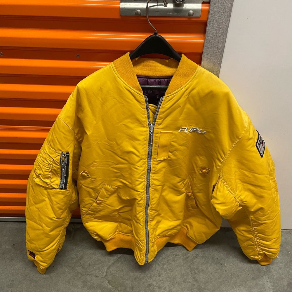 Fubu Yellow Bomber Jacket